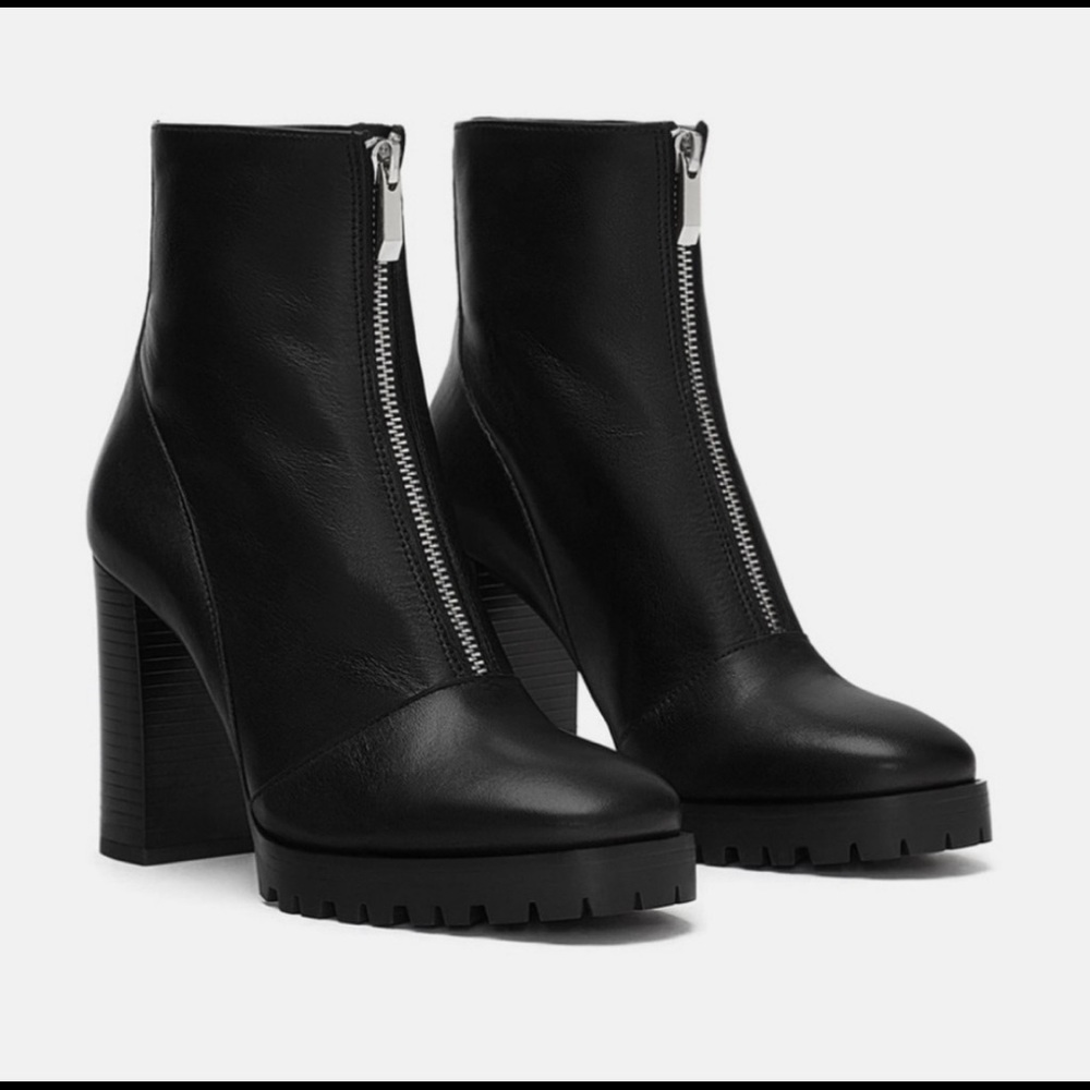 ZARA ZIP UP BOOTS - Real Leather